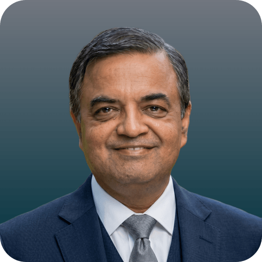 Aarav's branded profile picture, rendered from the same headshot