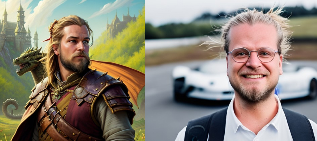 Rough early AI headshot test from 2022